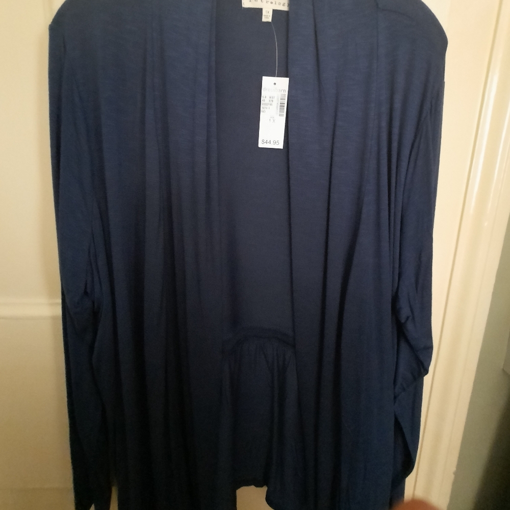 Blue retralogy cardigan